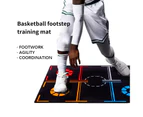Basketball Training Mat Shock Absorbing Silent Dribble Aid Non Slip Dribbling Ball Control Basketball Footstep Mat for Children Adults