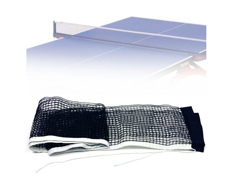 Replacement Waxed String Table Tennis Ping Pong Net Indoor Sports Game Accessory Black + White