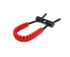 Hand-knitted Wristband Adjustable Braided Wrist Strap Cord for Bow and Arrow Red