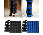 Horse Ice Cold Pack Leggings Cooling Boot Bag Equestrian Leg Guard Protector Black