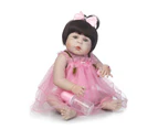 NPK lifelike reborn baby real gentle touch doll full vinyl silicone soft  cameron awake girl gift  for children