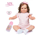 NPK Maddie Two Size Version Reborn Toddler Popular Cute Girl Doll with Rooted brown hair Soft Cuddle Body High Quality Doll
