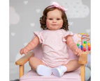 NPK Maddie Two Size Version Reborn Toddler Popular Cute Girl Doll with Rooted brown hair Soft Cuddle Body High Quality Doll