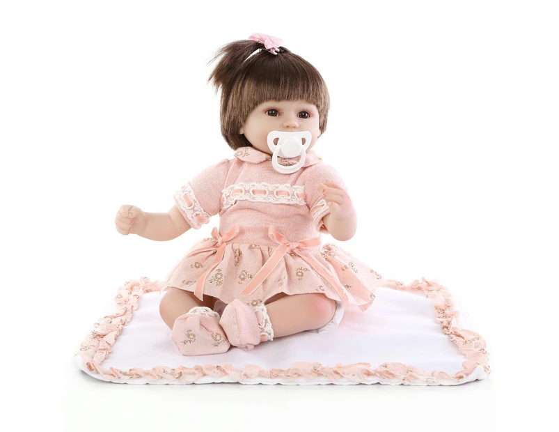 NPK New 43cm Silicone Reborn Super Baby Lifelike Toddler Baby Bonecas Kid Doll Bebes Reborn Brinquedos Reborn Toys For Kids Gift