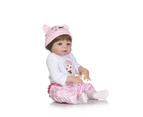 Npk Original 47Cm Baby Doll Girl Reborn Toddler Bebe Reborn Soft Silicone full Body Realistic Doll Playing Toys For Kids