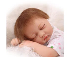 NPK reborn baby doll lovely close eye baby doll silicone vinyl soft real touch lifelike newborn baby Christmas gifts
