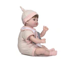 NPK new design reborn baby doll soft touch with cloth body and wig hair very cute toys for children playing