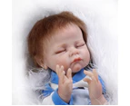NPK reborn baby doll soft real touch 22inch sleeping baby doll lifelike kids birthday gift