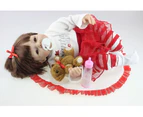 NPK Reborn Baby Doll Realistic Soft silicone Reborn Babies gifts for Girls 18 Inch Adorable Bebe Kids Brinquedos boneca Toys