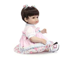 NPK Realistic 22'' Silicone Reborn Baby Dolls wear Clothes Looks So Truly Full Body Vinyl Babies Dolls Cute Fashion Girl Gifts