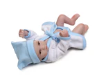 NPK Waterproof Mini Baby Doll Pair Lifelike Living Doll Solid Silicone Children Gift 12 inches