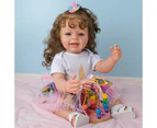 NPK55CM Full body Silicone Soft Real Touch Flexible Reborn Toddler Yannik 100% Handmade With Genesis Paint Multiple Layers Doll
