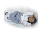 NPK reborn doll with soft real gentle  touch 2018 new 22inch silicone vinyl  lifelike newborn baby sleeping sweet baby
