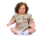 NPK Reborn Toddler Popular Maddie Cute Girl Doll with Rooted Brown hair Soft Cuddle Body High Quality Doll