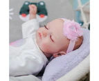 NPK49CM Reborn Baby Sleeping Girl Rosalie Soft Body Flexible Hand-Drawing Hair 3D Skin Tone with Veins premie size lifelike doll