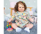 NPK Reborn Toddler Popular Maddie Cute Girl Doll with Rooted Brown hair Soft Cuddle Body High Quality Doll