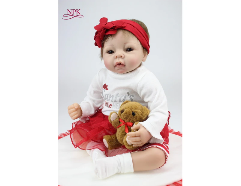 NPK reborn doll with softwholesale realistic simulation reborn baby doll soft silicone vinyl real gentle touch newborn