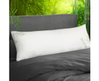 Dreamz Body Pillow Memory Foam Long Full Cushion Sleep Maternity Nursing Support - White