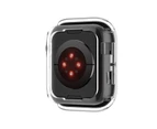 RITCHE TPU Anti-Scratch iWatch Bumper Protective Case For Apple Watch Series 7 Series 6/SE/5/4/3/2/1-Transparent