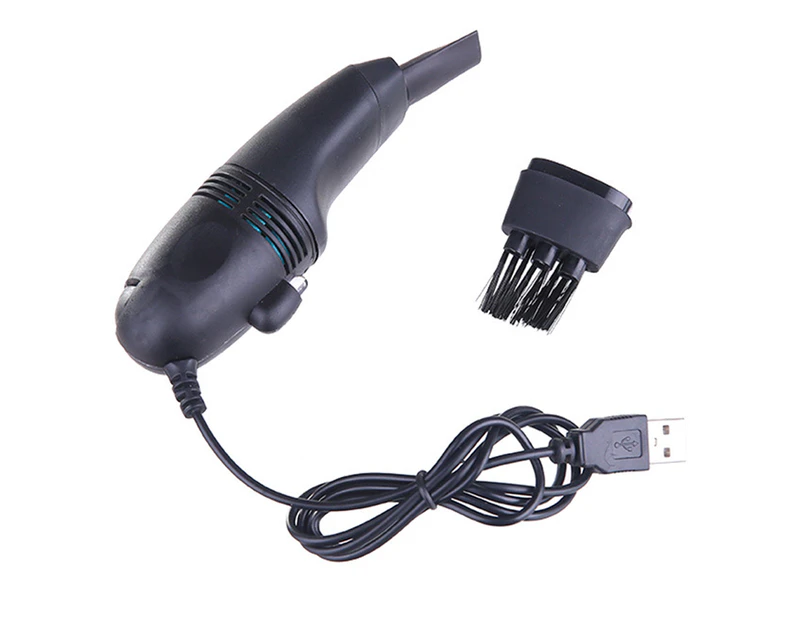 Mini USB Vacuum Cleaner Keyboard Computer Cleaner for Car or Home - Black