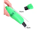 Mini USB Vacuum Cleaner Keyboard Computer Cleaner for Car or Home - Green