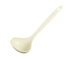 Soup Spoon with Hanging Hole Nordic Style Anti-scald Long Handle Non-slip Tableware Thicken Dinner Spoon for Kitchen