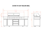 BBQ kitchen 8 Burner (Bull-611U) cover