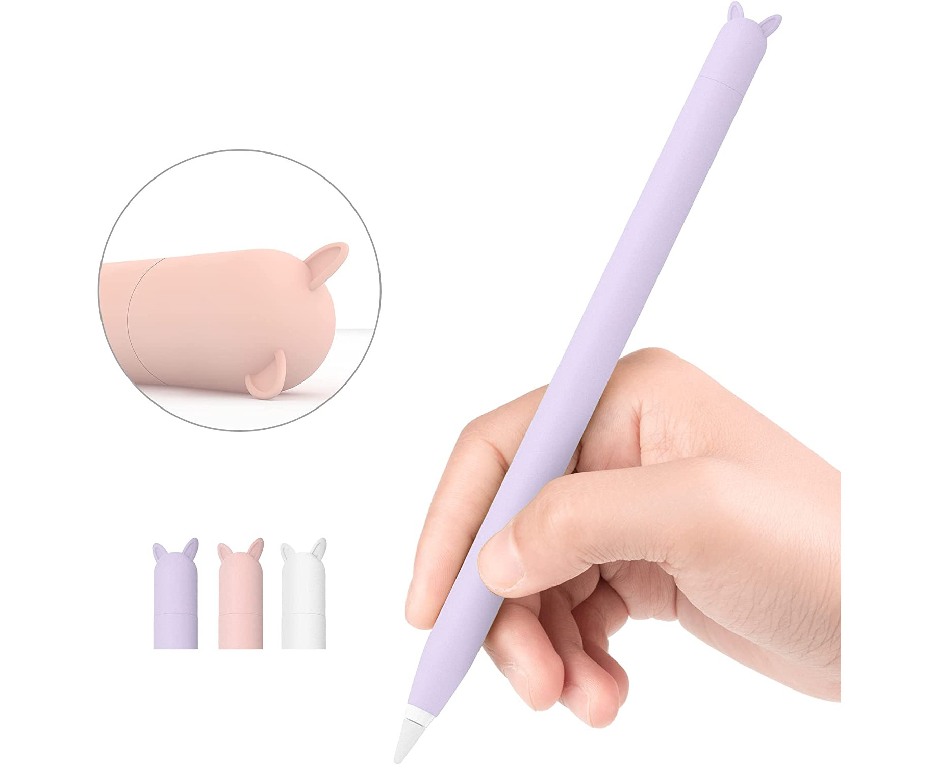 3 Pack Soft Sleeve Apple Pencil Case for Apple Pencil 1st