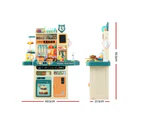 Keezi Kids Kitchen Pretend Play Set Cooking Sound Steam Light Function