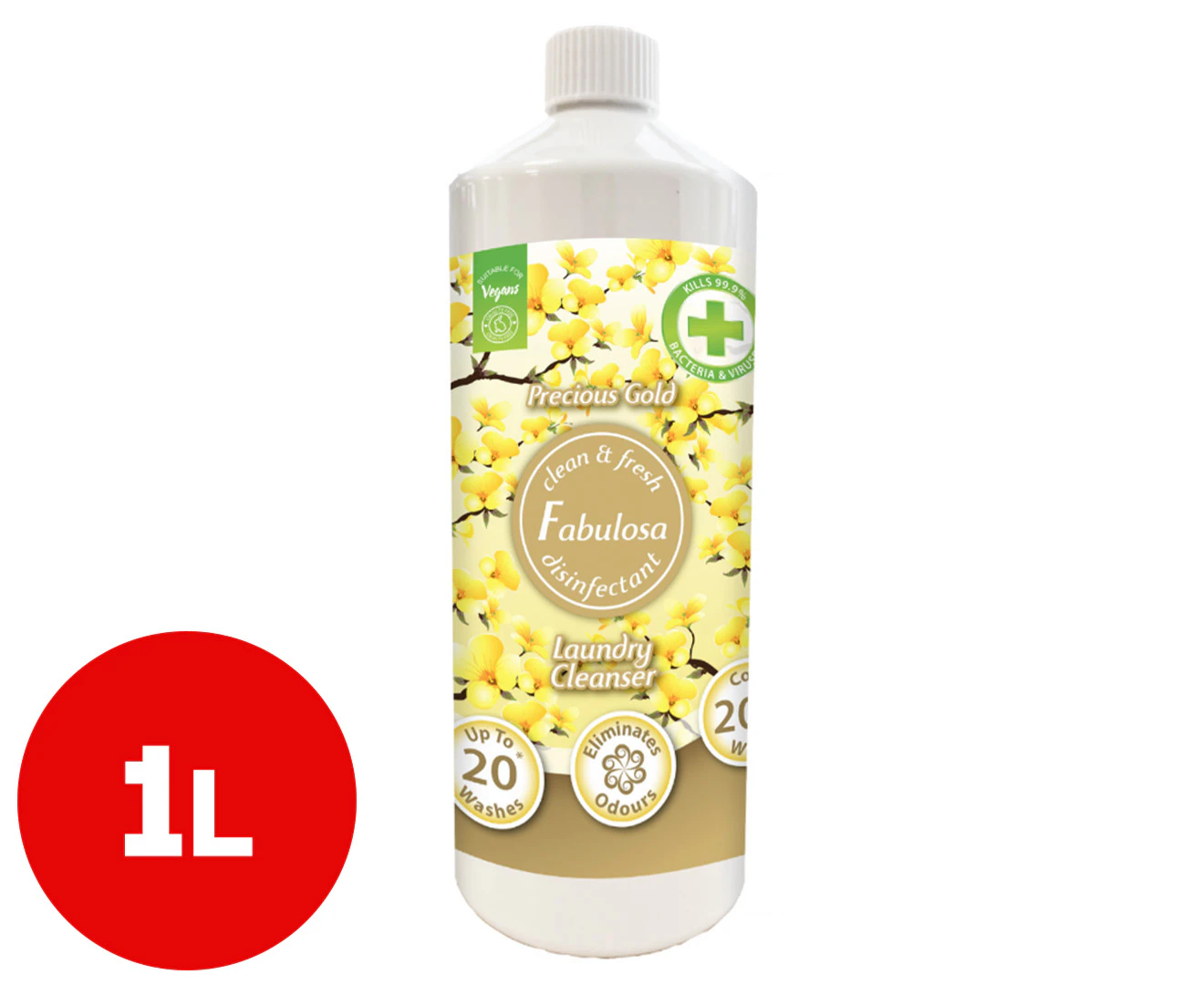 Fabulosa Laundry Cleanser Precious Gold 1L / 20 Washes