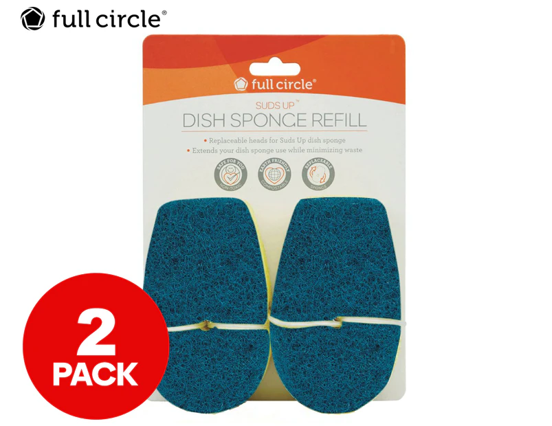 Full Circle Suds Up Dish Sponge Refill 2-Pack