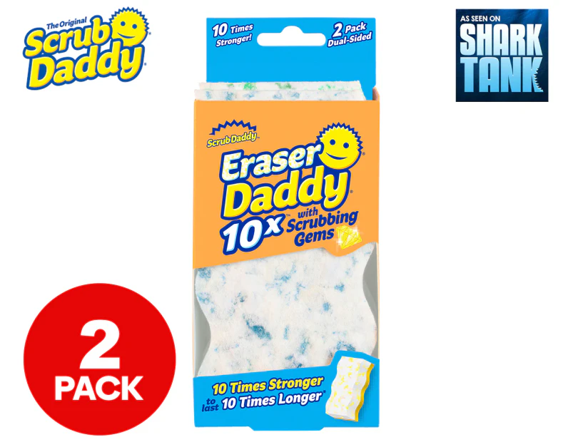 Eraser Daddy 10x with Scrubbing Gems 2pk
