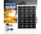 60W Solar Panel 12V Mono Generator Caravan Camping Battery Power Charging