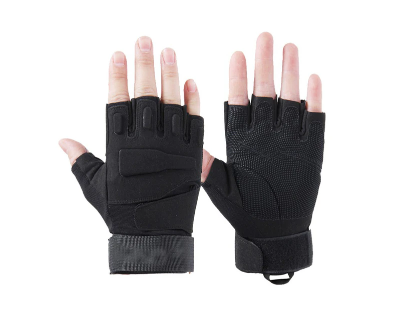 Protective Outdoor Cycling Half Finger Gloves Anti-Slip Sports Wear-Resistant Fitness Gloves
