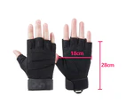 Protective Outdoor Cycling Half Finger Gloves Anti-Slip Sports Wear-Resistant Fitness Gloves