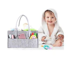 Felt Diaper Caddy Nursery Storage Baby Organizer Basket Nappy Infant Wipe Bag