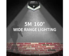 2Pcs 100 LED Solar Power Lights Outdoor PIR Motion Sensor Garden Wall Lamp Waterproof