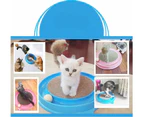 Cat Scratcher Toy, Cat  Toy, Post Pad Interactive Training Exercise Mouse Play Toy with Turbo and Ball,Blue