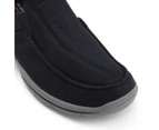 Mens Skechers Harper - Walton Black Slip On Sneaker Shoes - Black