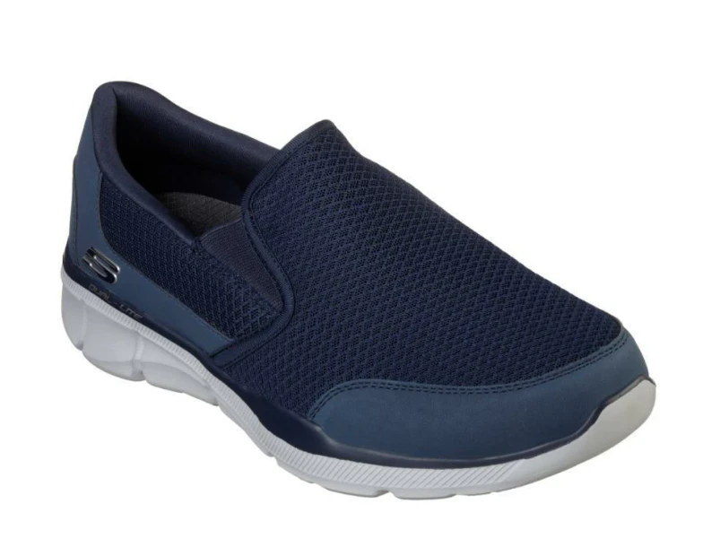 Mens Skechers Equalizer 3.0 - Bluegate Navy Slip On Sneaker Shoes - Navy