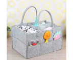 Felt Diaper Caddy Nursery Storage Baby Organizer Basket Nappy Infant Wipe Bag