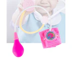 Realistic Pretend Play Doctor Toy Simulated Minimalist Exercise Social Skills Children Doctor Toy for Indoor-Pink
