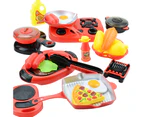 1Set Cooking Toys Set Hand-eye Coordination Burr-free DIY Parent-child Interaction Novelty Kids Play House Toys Set for Play House-1 Set
