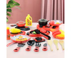 1Set Cooking Toys Set Hand-eye Coordination Burr-free DIY Parent-child Interaction Novelty Kids Play House Toys Set for Play House-1 Set
