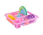 1Set Pretend Play Toy Anti-deformed Universal Plastic Play House Dishwashing Suit for Indoor