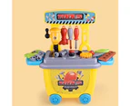 Realistic Drill Kit Toolbox Suitcase Kids Pretend Play Handyman Educational Toy