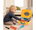 Realistic Drill Kit Toolbox Suitcase Kids Pretend Play Handyman Educational Toy