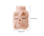 Hot water bottle with cover,soft plush cover,durable and safe,1 liter