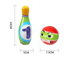Mini Bowling Set Kids Toss Game Toy Outdoor Indoor Sport Fitness Toy Parent-Child Interaction Outdoor Indoor Childrens Sports