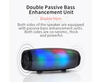 Colorful Wireless Bluetooth Speaker Subwoofer Can Call Card Radio Gift - Gray